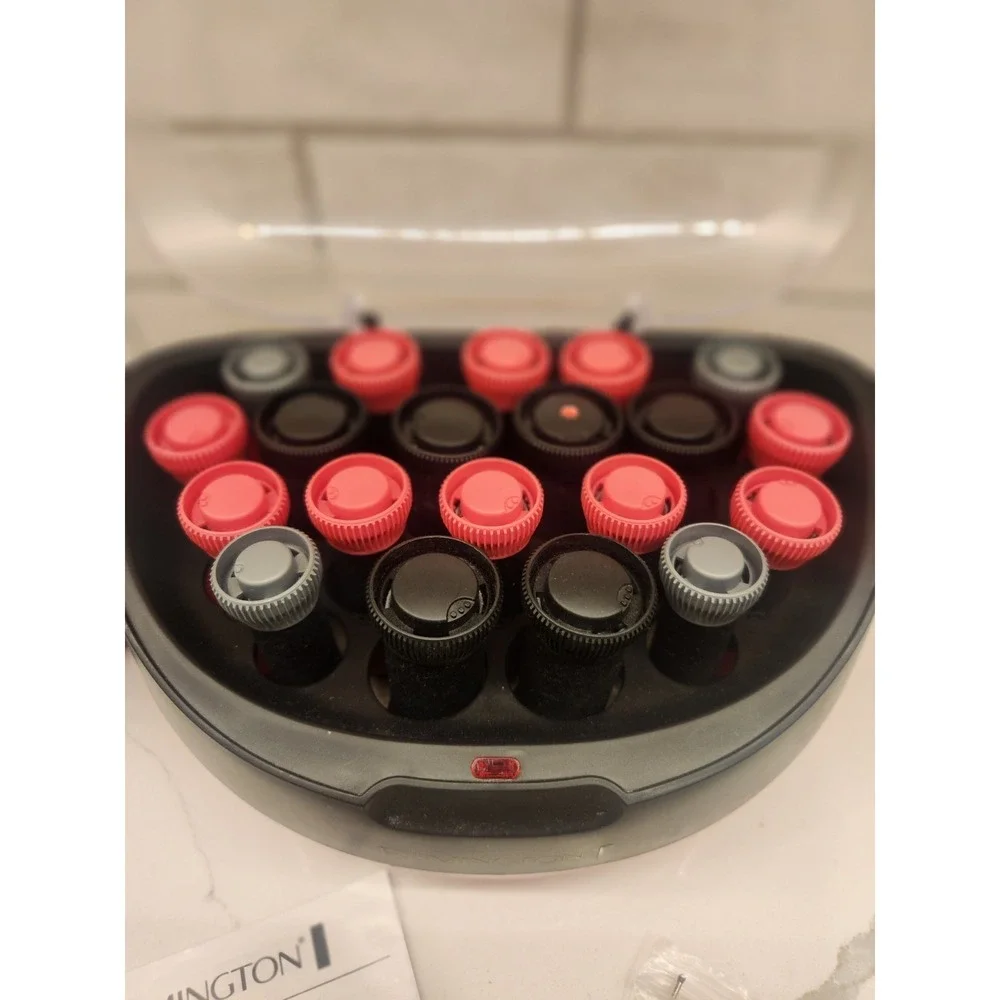 Remington Ionic Protective 20 Velvety Curlers Hot Rollers H-5600 3 Sizes W/Clips